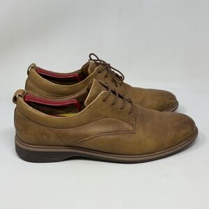 Amberjack The Original Shoes Mens 12 Brown Leather Derby Casual Dress Lace Up